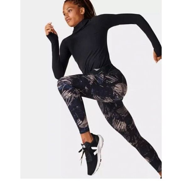 Sweaty Betty Zero Gravity Running Leggings Black Orbit Size XXS High Waisted - Picture 1 of 13